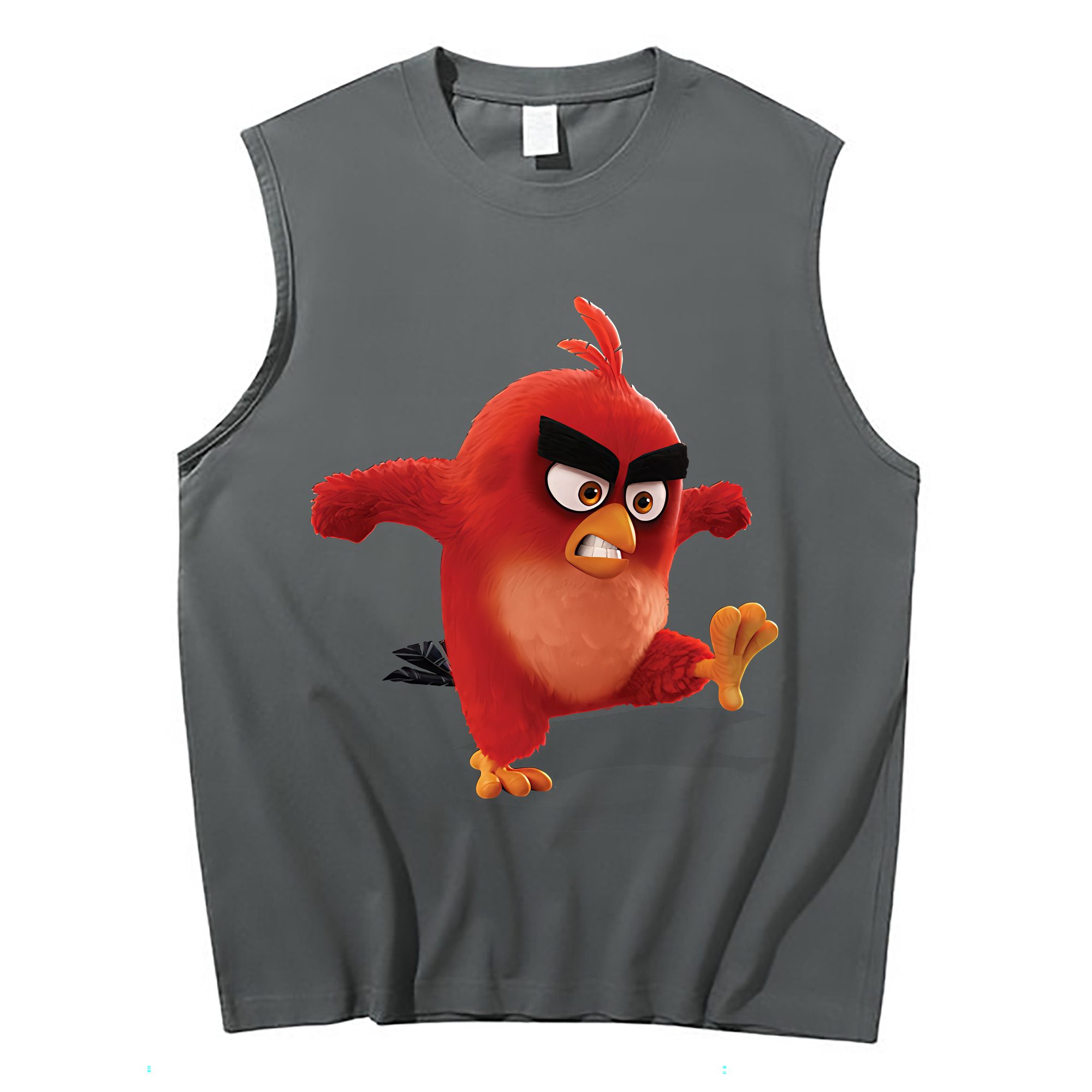 （画像用） Angry Birds アングリーバード コットン100％タンクトップ（フロントプリント）